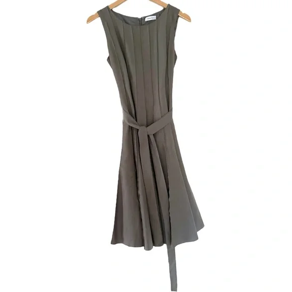 open lace back dress MUKTANK x MODULER Cotton Loose Pleated T-Shirt Dress Black / L